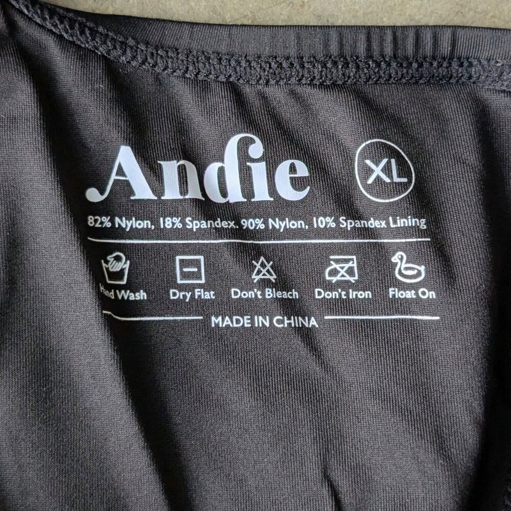 Andie Swim The Ibiza One Piece Swimsuit in Black size XL - Picture 6 of 7